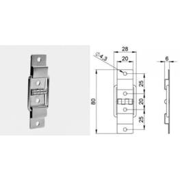 Charnière stop avec arrêt à 95°