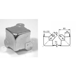 Coin plat 61mm passage 30 x 30 mm