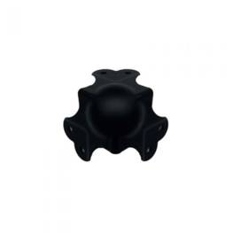 Coin à boule 1,8mm passage pour profilé 31x31mm noir