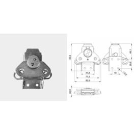 Fermeture papillon grand modèle