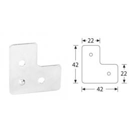 Renfort d'angle de jonction en L