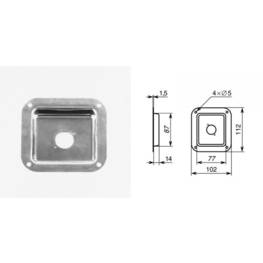 Cuvette percée pour 1 connecteur série D