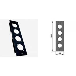 MSB Face avant H:4 L:1 pour 4 XLR D