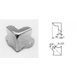 Coin plat 48mm 2 pattes