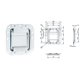 Arrêtoir de couvercle encastré