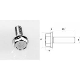 Vis M8 à tête héxagonale 8 x 25 mm (sachet de cent)