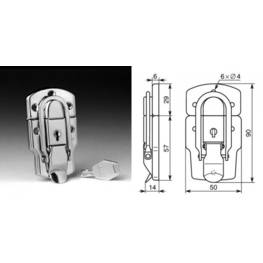 Femeture grenouillère à clé