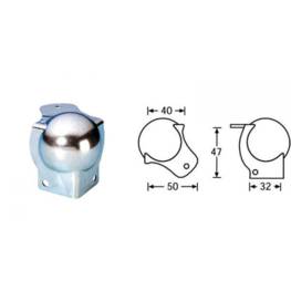 Coin à boule-renfort renfort 47mm