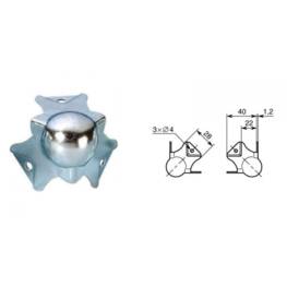 Coin à boule 40mm passage 3320