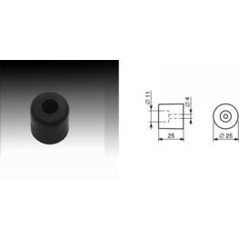 Pied caoutchouc 25 x 25 mm 