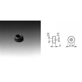 Pied caoutchouc 19 x 9 mm
